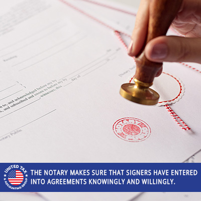 The Notary Makes Sure That Signers Have Entered into Agreements Knowingly and Willingly. Notary Services